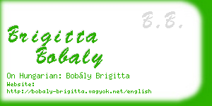 brigitta bobaly business card