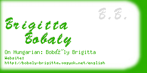 brigitta bobaly business card